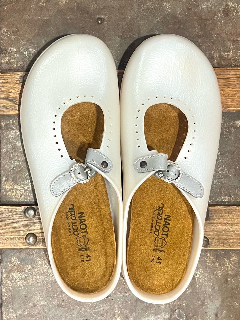 NAOT Mika rubber Mary Jane mule clogs